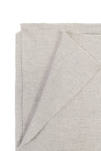 Silver heavyweight lamb wool shawl folded corner on white background
